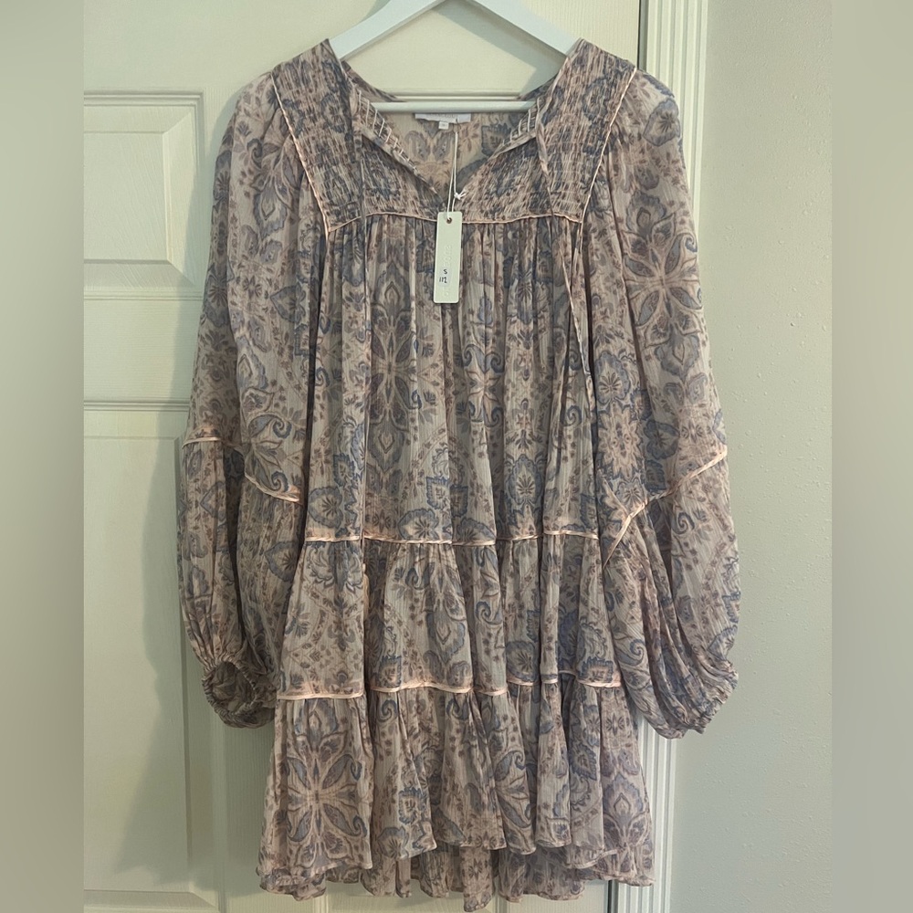 Olivaceous Floral Mini Dress in Pink NWT Small